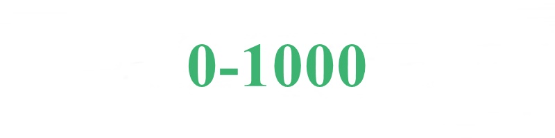 0-1000